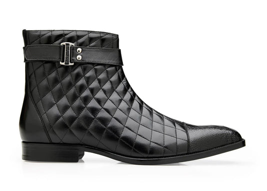 Belvedere Libero Black Men's Exotic Boots Style: R80