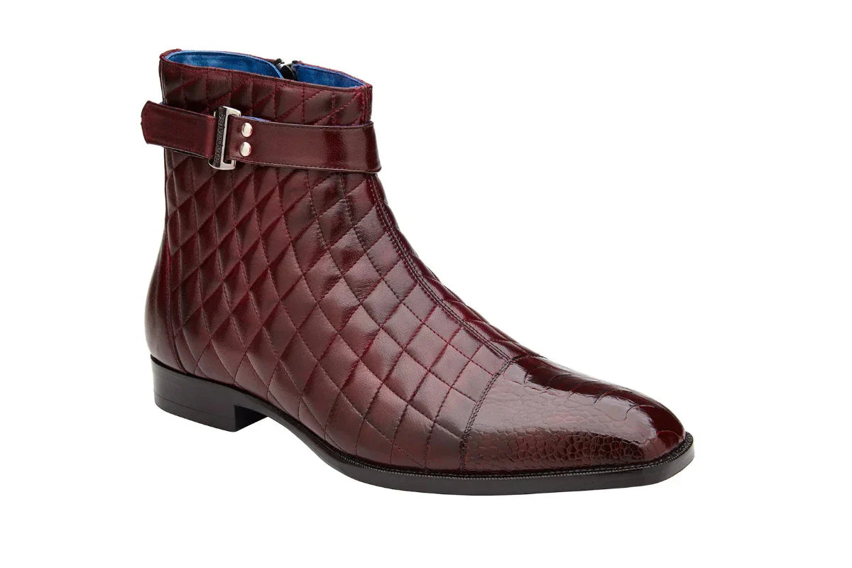 Belvedere Libero Dark Burgundy Men's Exotic Boots Style: R80