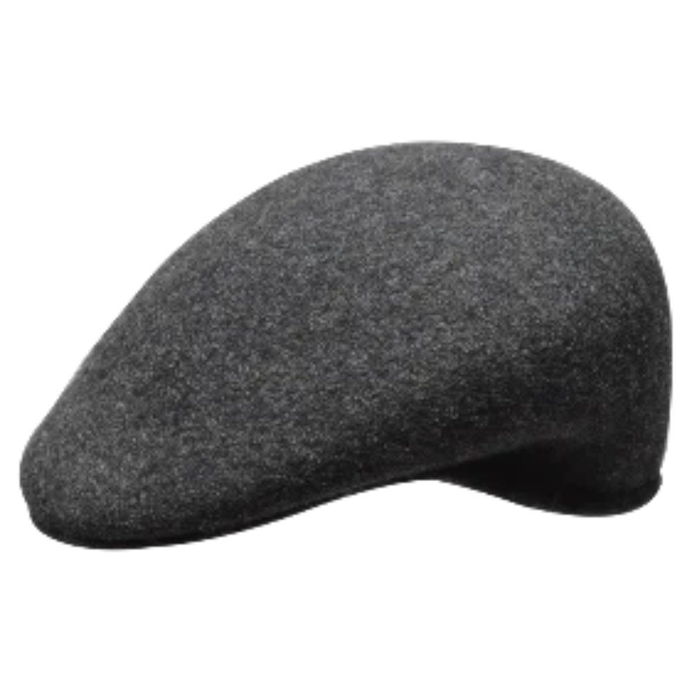 Bruno Capelo Men's Charcoal Wool Cap 100% Wool