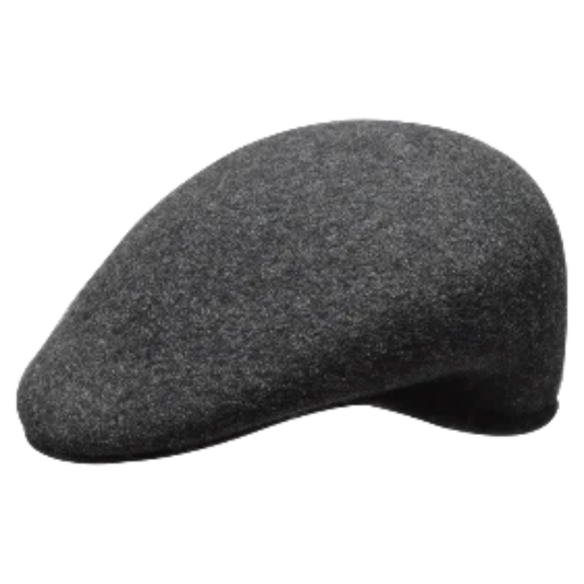 Bruno Capelo Men's Charcoal Wool Cap 100% Wool