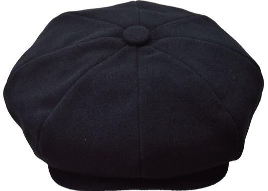 Men's Black Apple Hat 100% Wool - Design Menswear