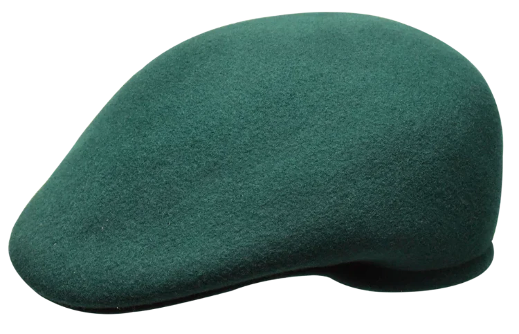 Bruno Capelo Men's Hunter Green Wool Cap 100% Wool - Design Menswear